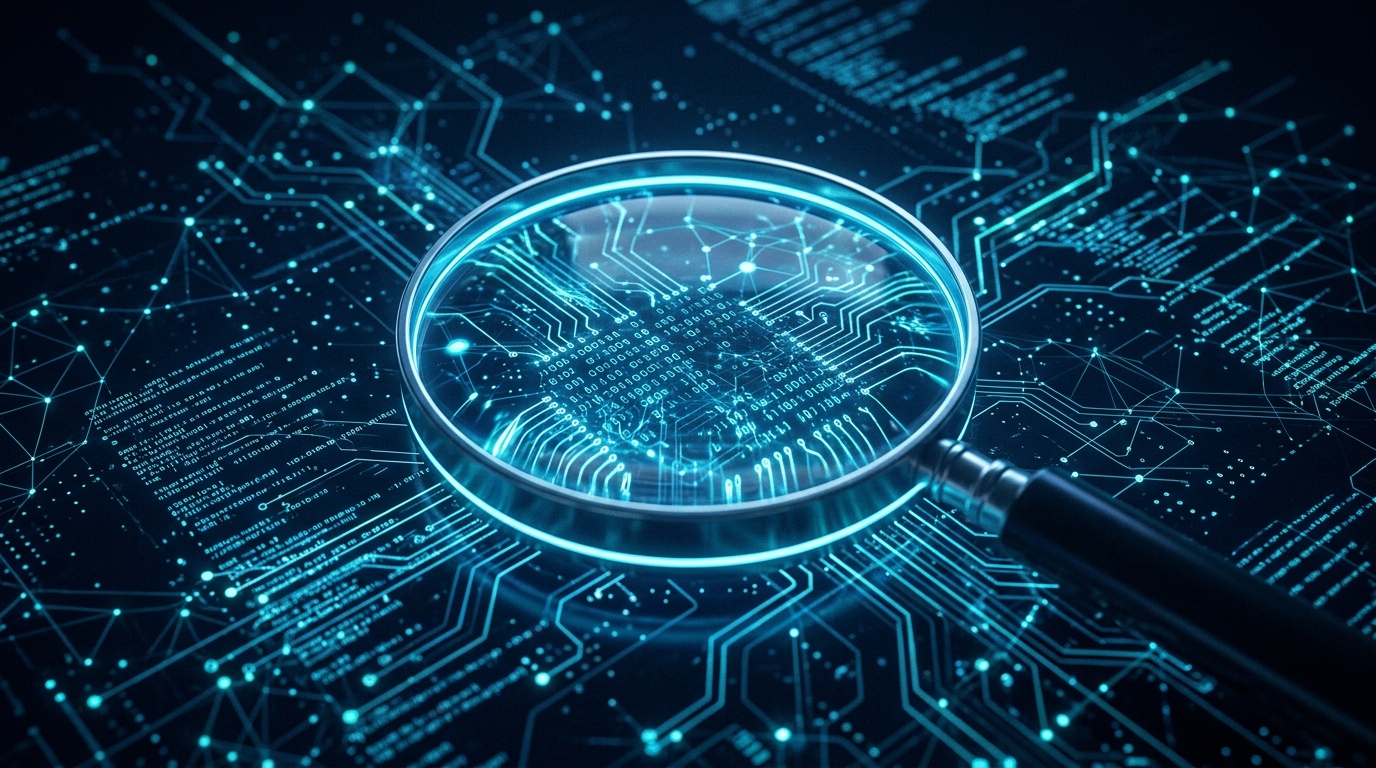 Glowing magnifier scanning digital circuitry